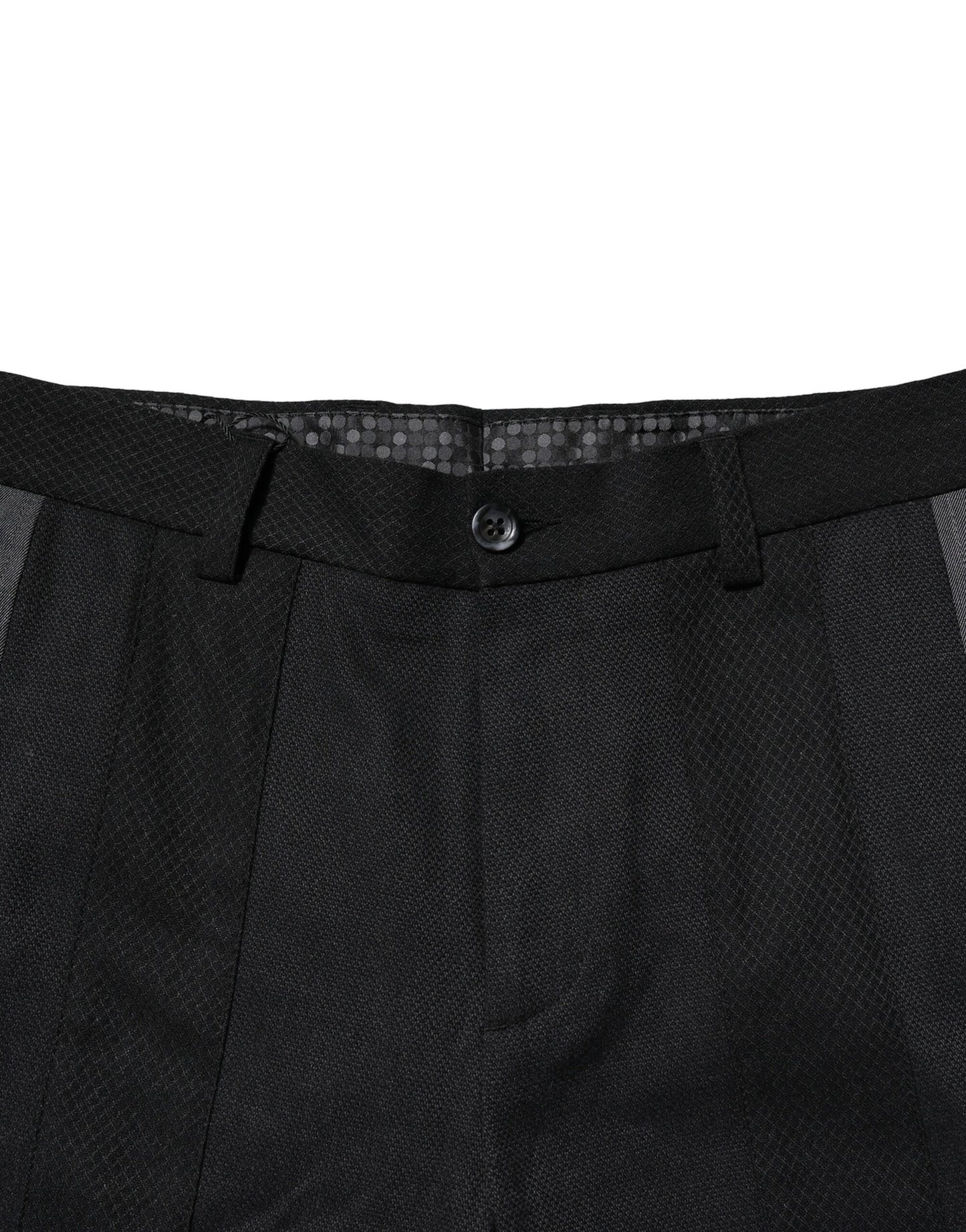 Dolce & Gabbana Black Gray Cotton Tapered Men Pants Dolce & Gabbana