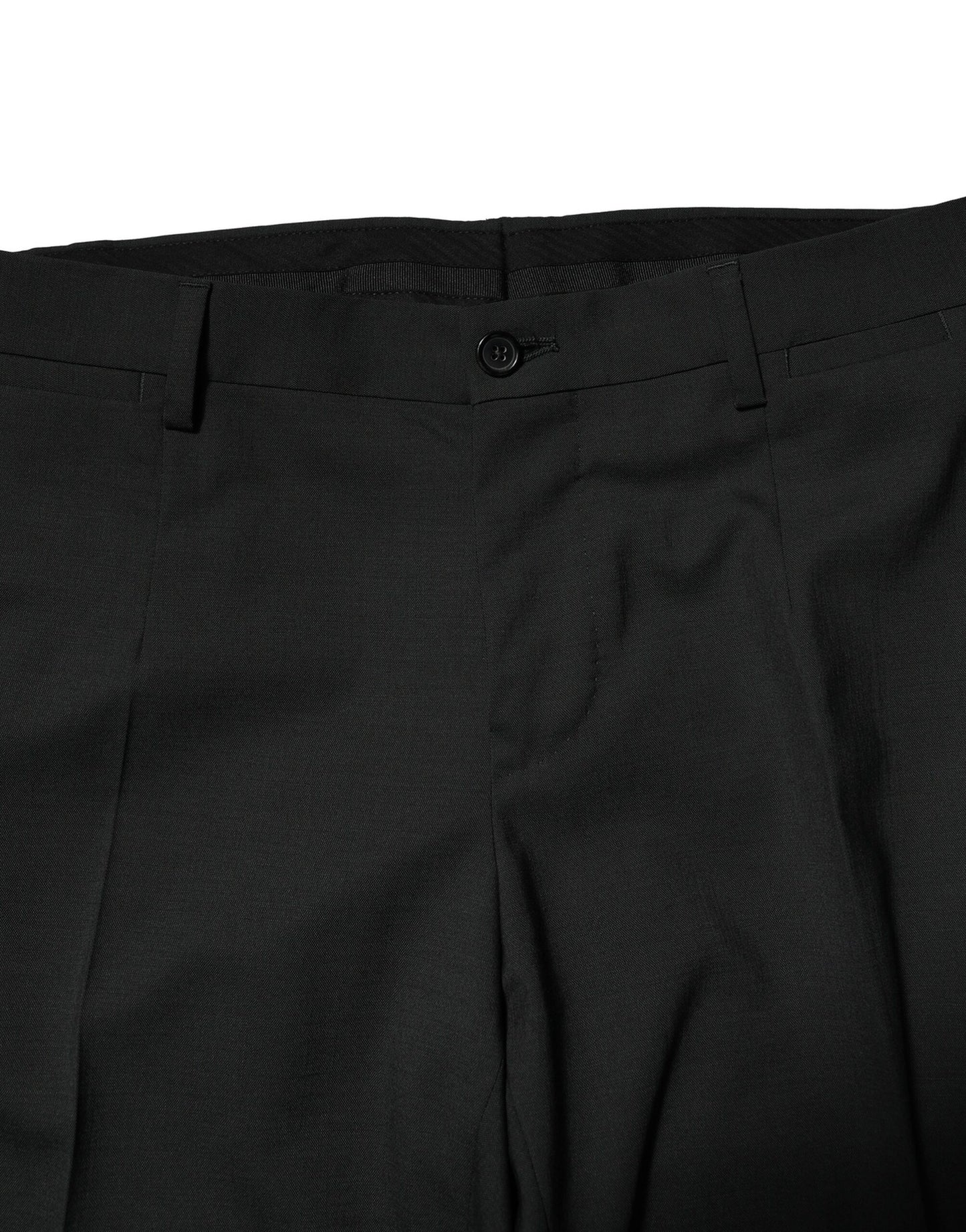 Dolce & Gabbana Black Wool 2 Piece Single Breasted Suit Dolce & Gabbana