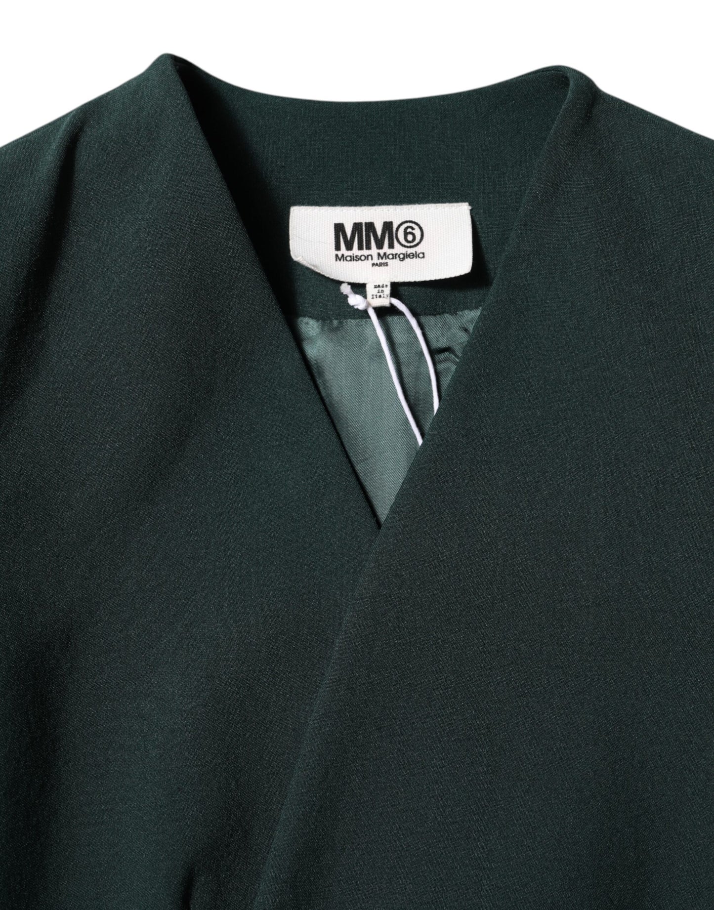 Maison Margiela Green Single Breasted One Button Coat Jacket Maison Margiela