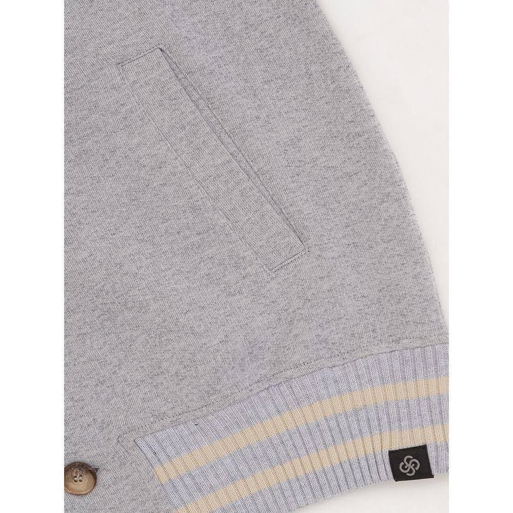 Gran Sasso Gray Cotton Jackets & Coat Gran Sasso