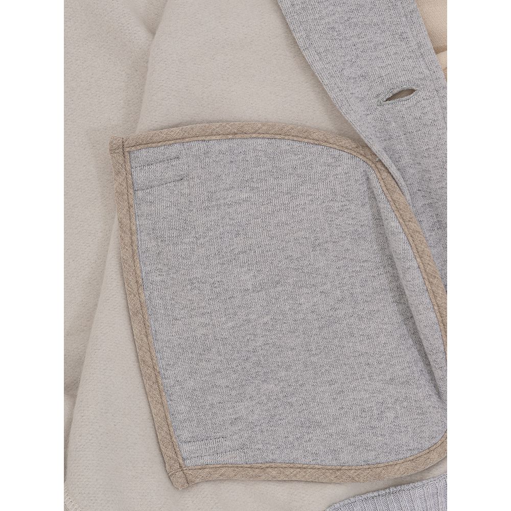Gran Sasso Gray Cotton Jackets & Coat Gran Sasso
