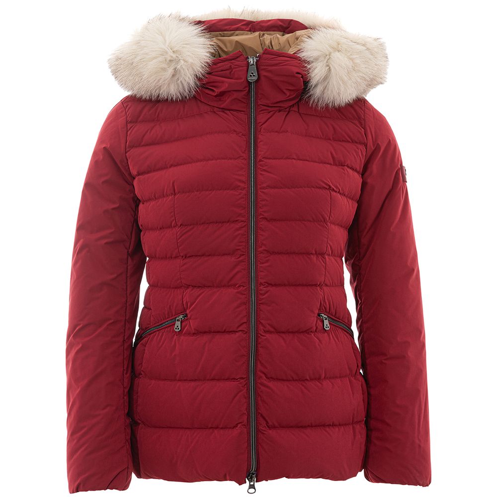 Peuterey Bordeaux Polyester Jackets & Coat Peuterey