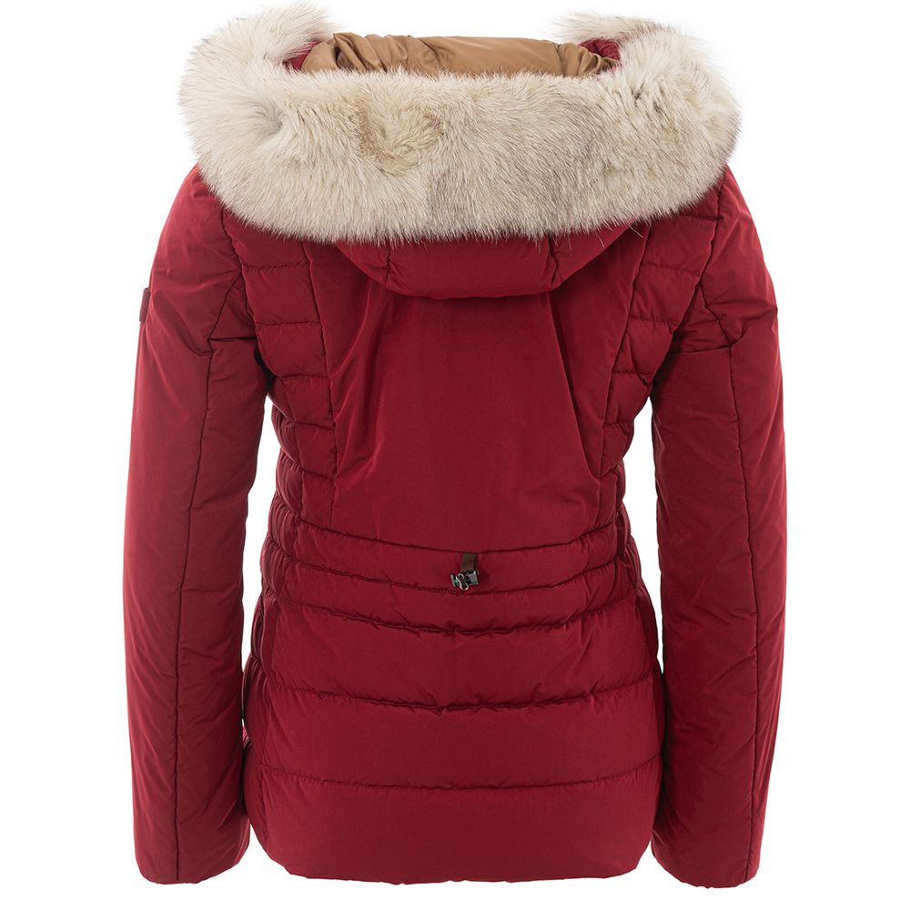 Peuterey Bordeaux Polyester Jackets & Coat Peuterey