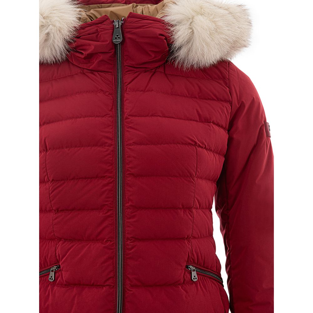 Peuterey Bordeaux Polyester Jackets & Coat Peuterey