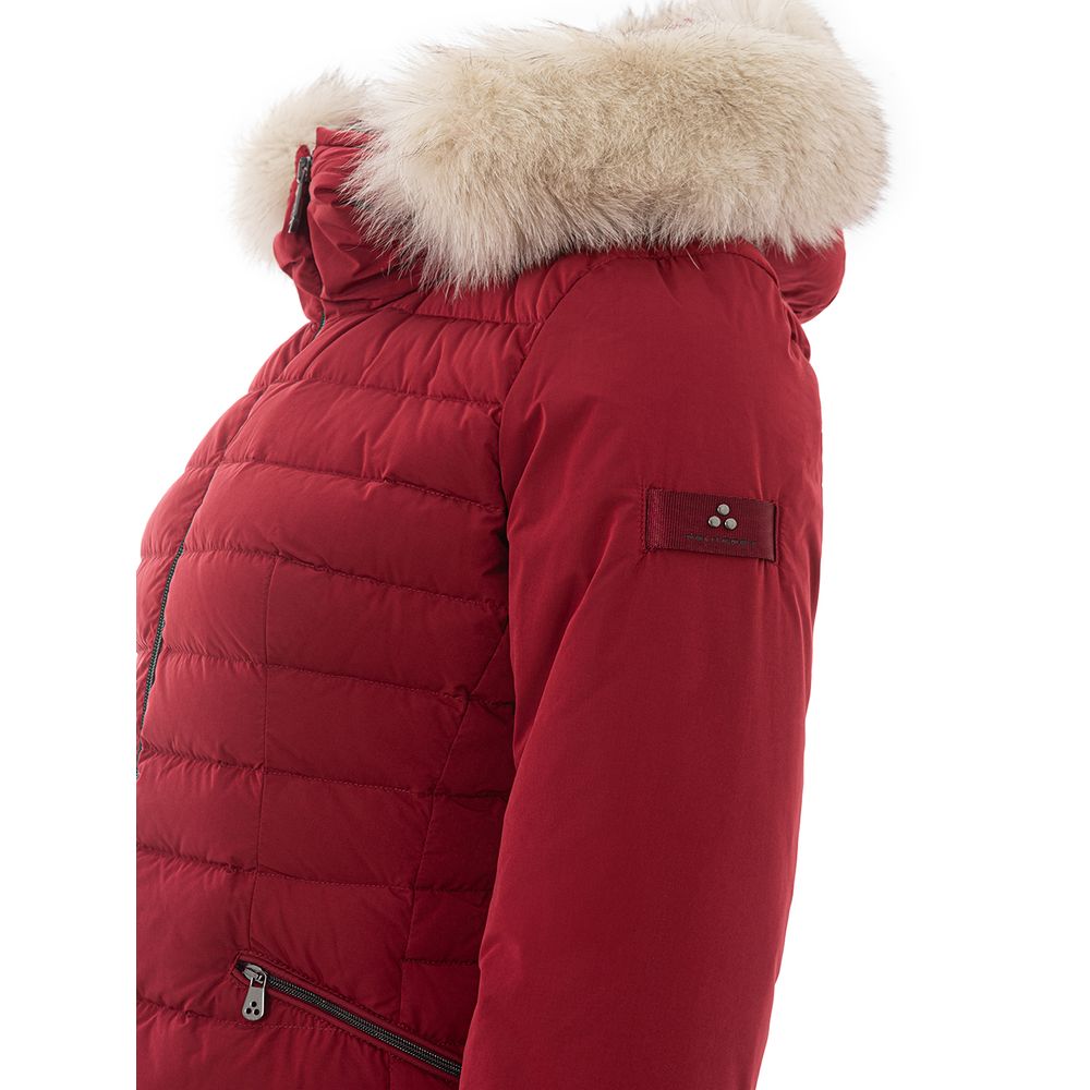 Peuterey Bordeaux Polyester Jackets & Coat Peuterey