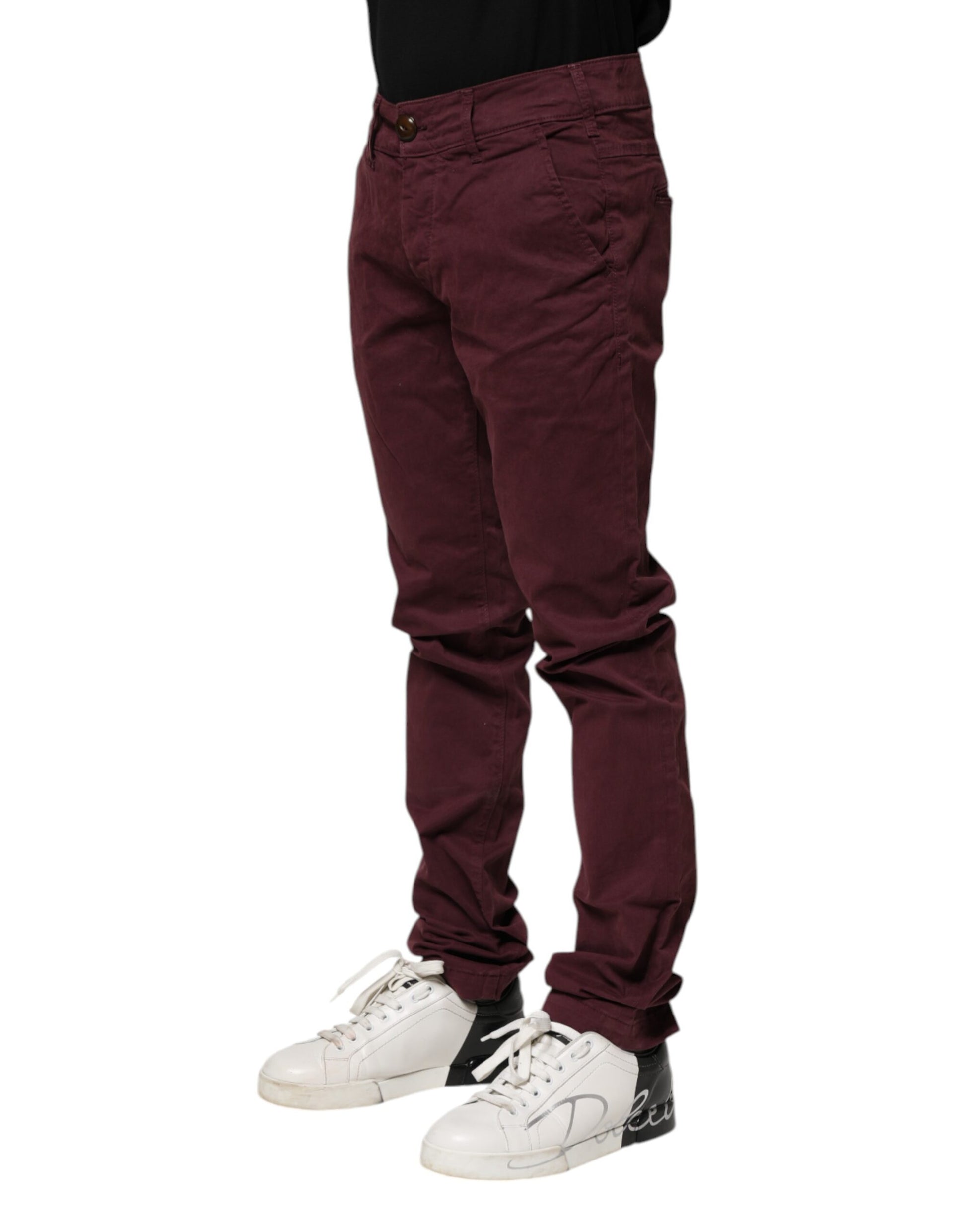 CYCLE Maroon Cotton Stretch Skinny Fit Men Denim Jeans CYCLE