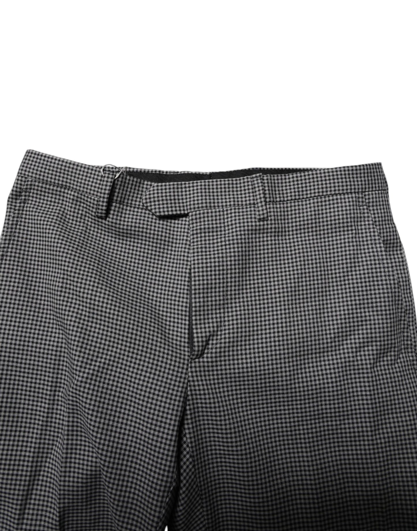 BENCIVENGA Black White Checkered Tapered Dress Pants BENCIVENGA