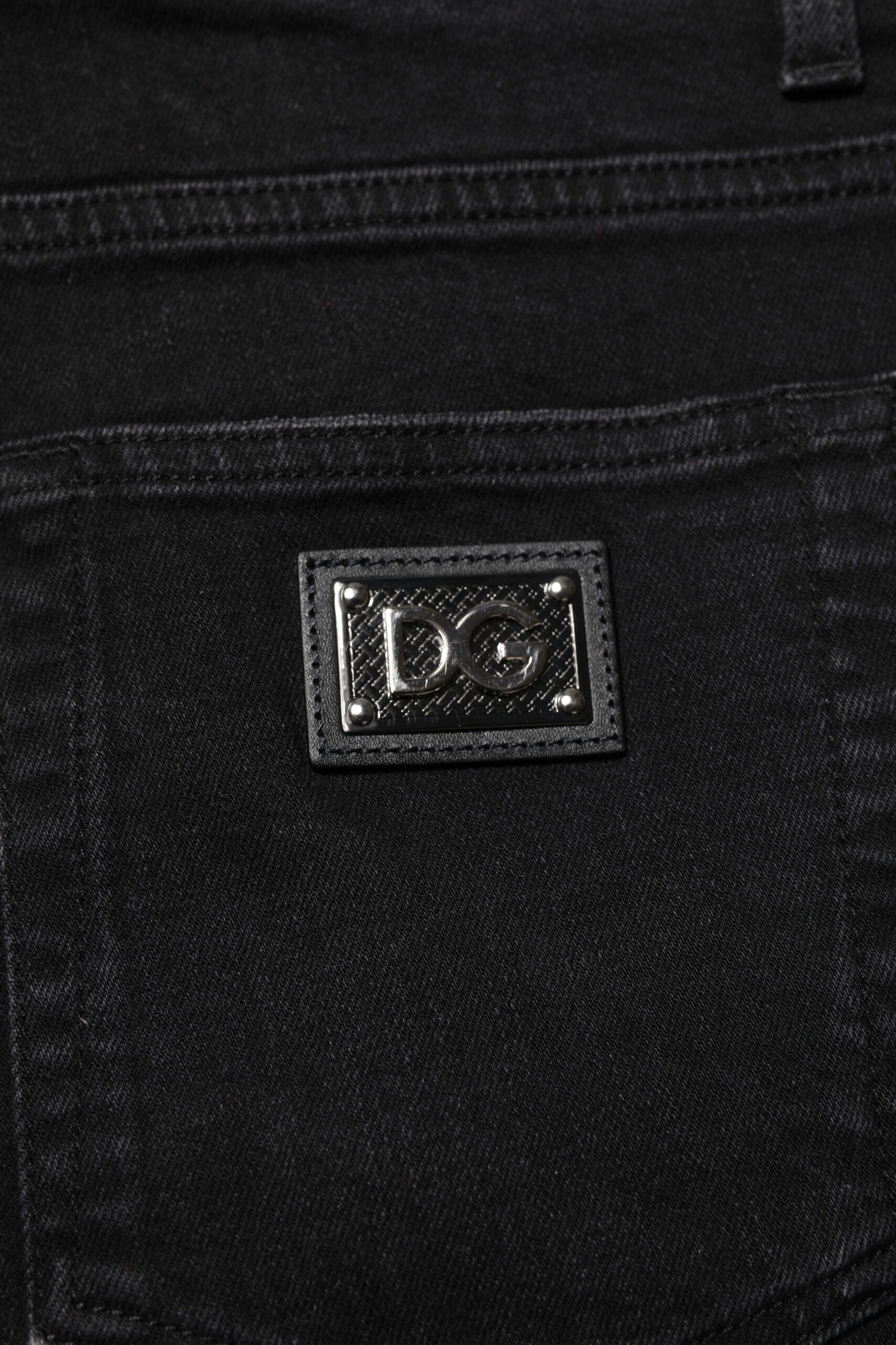 Dolce & Gabbana Black Cotton Skinny Men Denim Jeans Dolce & Gabbana