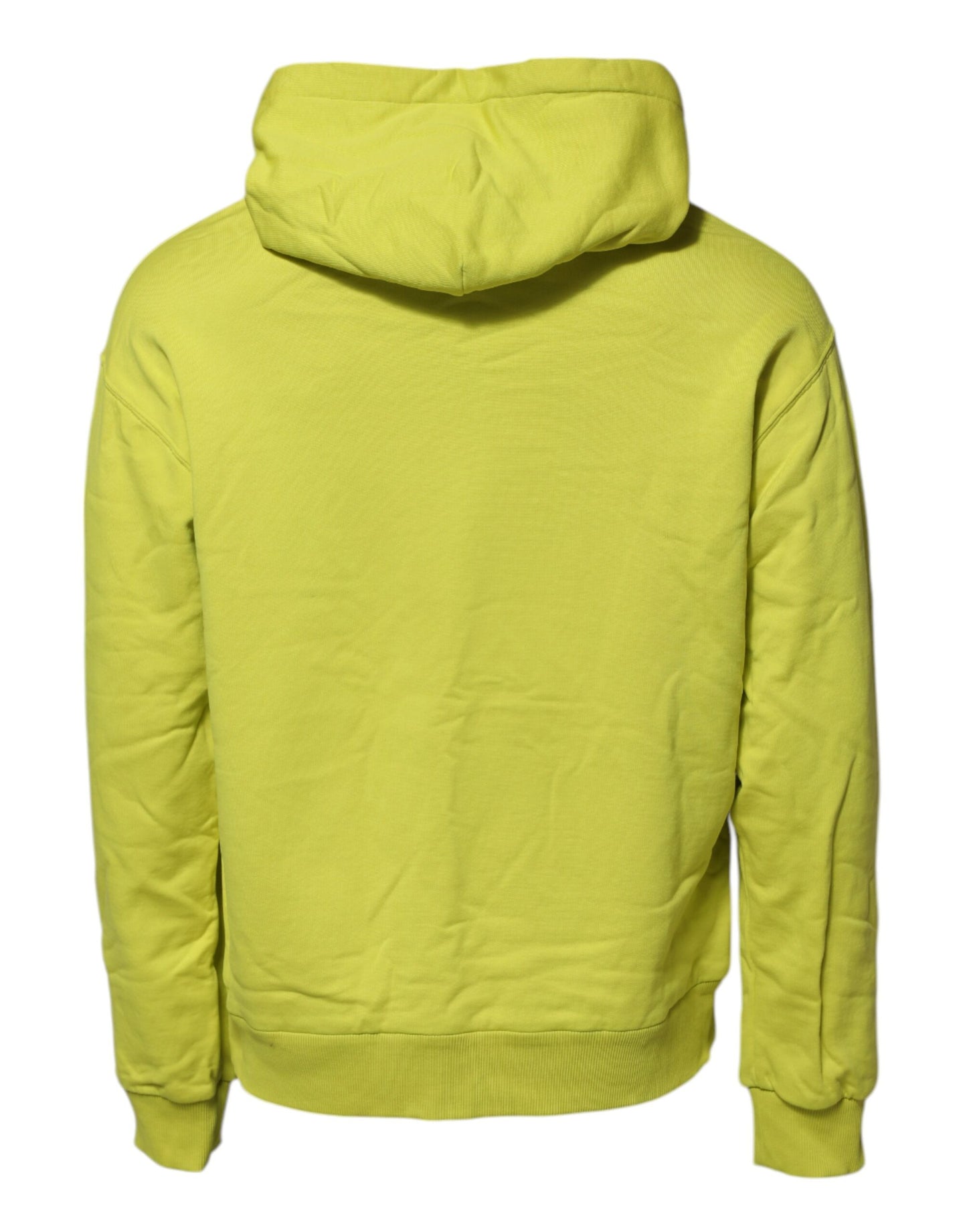 Dolce & Gabbana Green Cotton Hooded Logo Sweatshirt Sweater Dolce & Gabbana