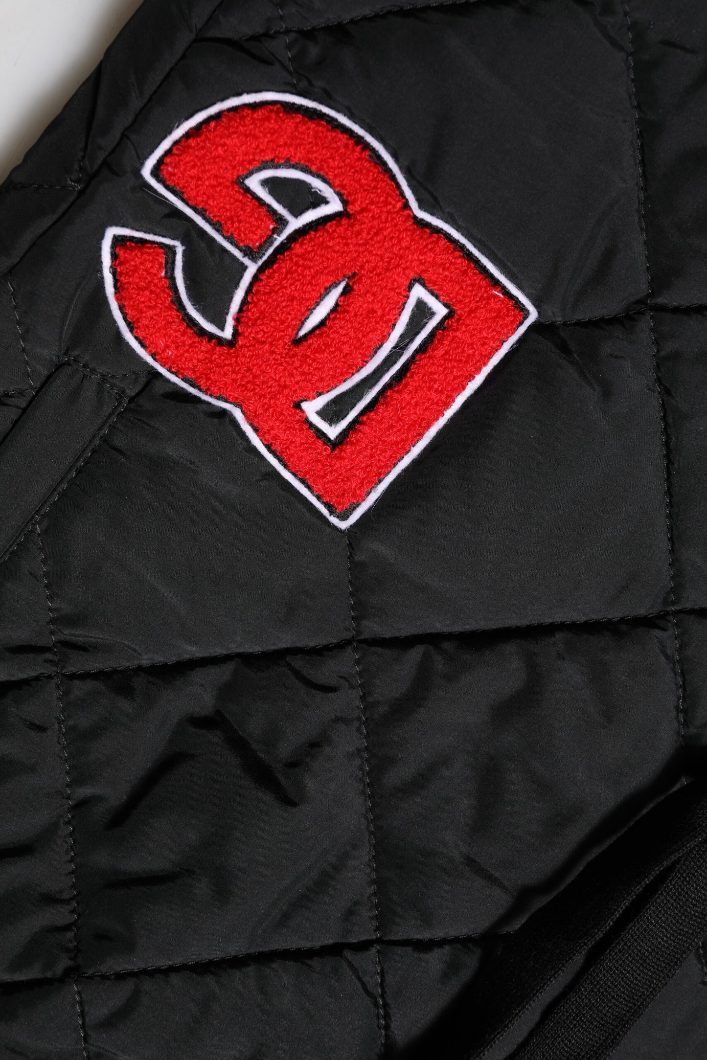 Dolce & Gabbana Black Quilted Mid Waist Jogger Pants Dolce & Gabbana