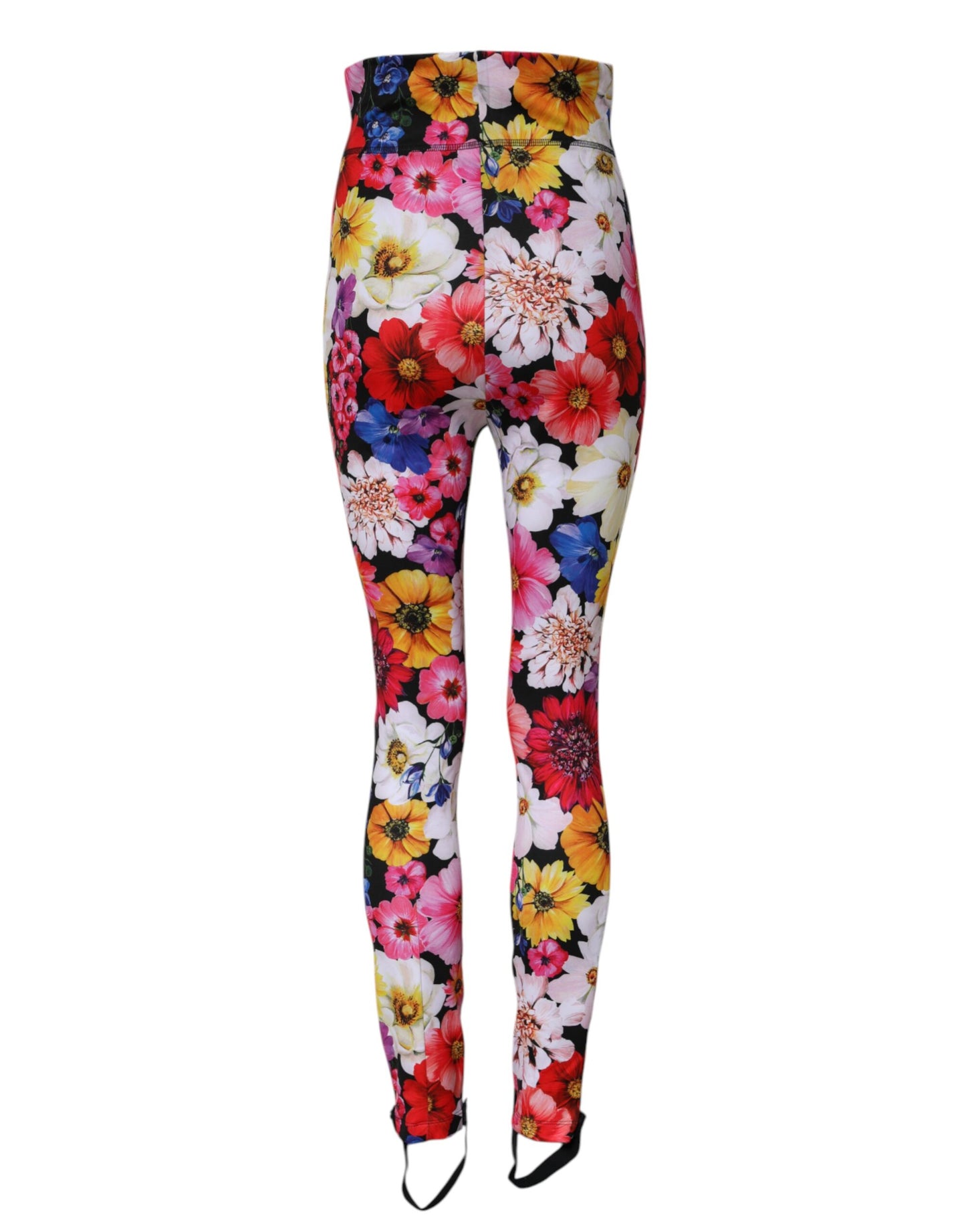 Dolce & Gabbana Multicolor Floral High Waist Leggings Pants Dolce & Gabbana