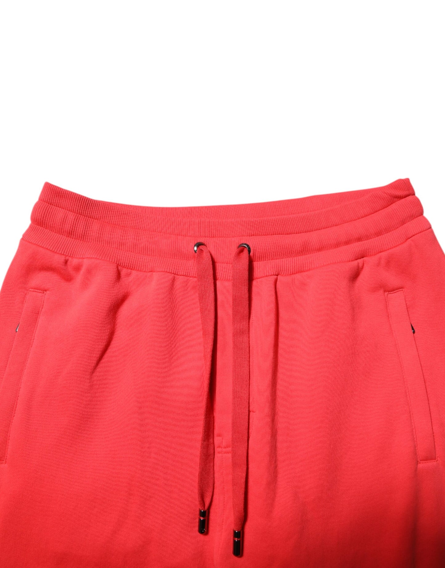 Dolce & Gabbana Red Cotton Men Jogger Sweatpants Pants Dolce & Gabbana