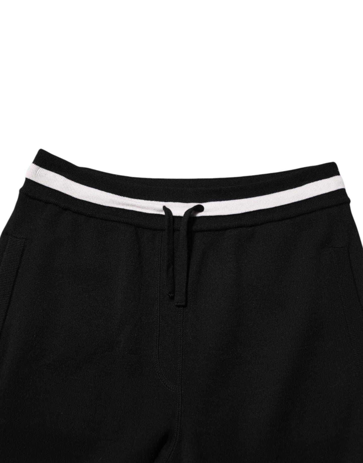 Dolce & Gabbana Black Cotton Men Jogger Sweatpants Pants Dolce & Gabbana