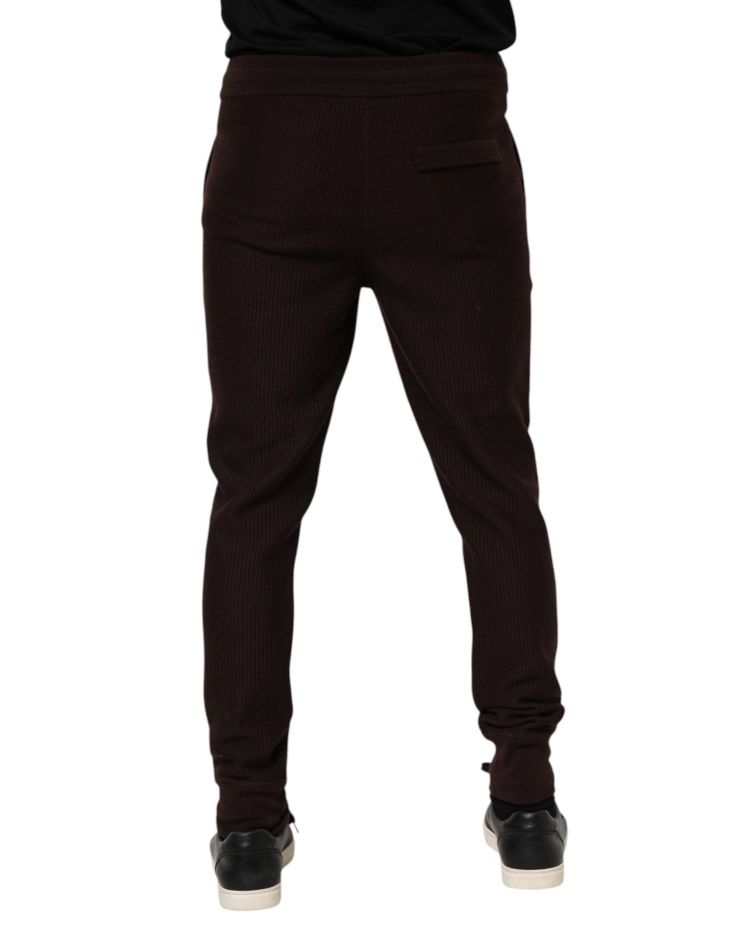 Dolce & Gabbana Brown Cashmere Men Jogger Sweatpants Pants Dolce & Gabbana