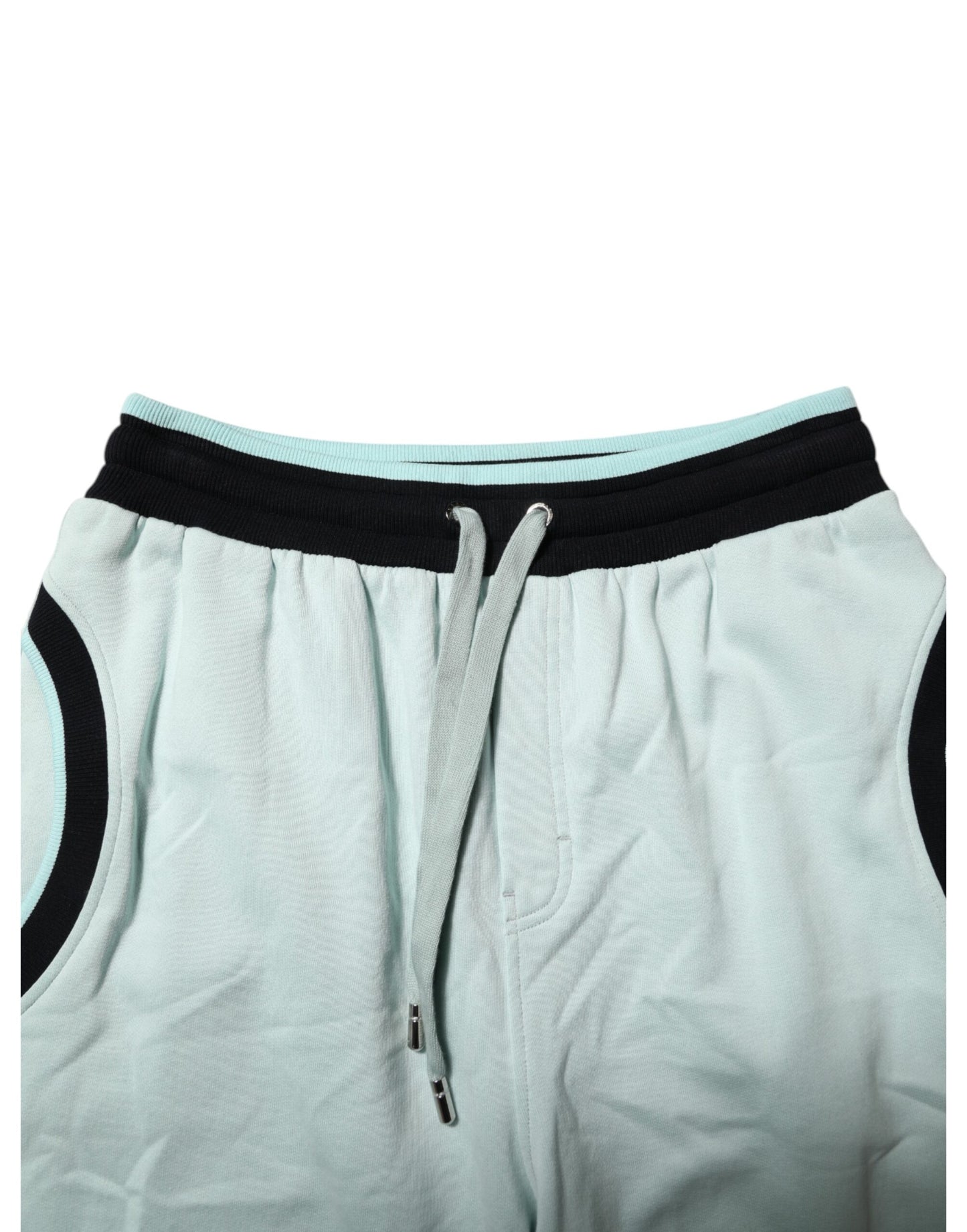 Dolce & Gabbana Light Green Cotton Men Jogger Sweatpants Pants Dolce & Gabbana