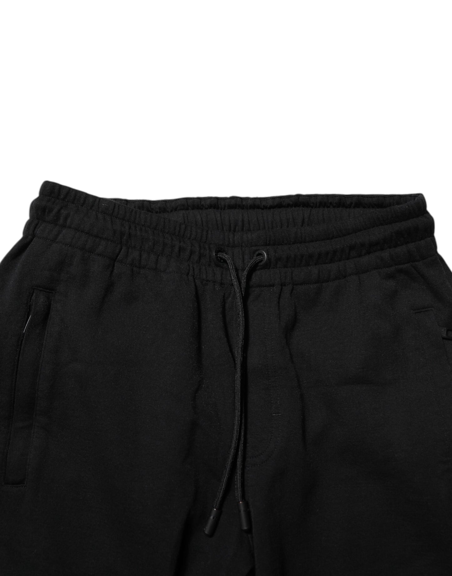 Dolce & Gabbana Black Cotton Men Jogger Sweatpants Pants Dolce & Gabbana