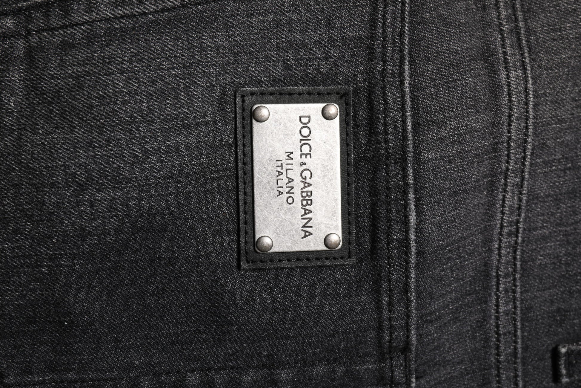 Dolce & Gabbana Gray Washed Cotton Loose Denim Jeans Dolce & Gabbana