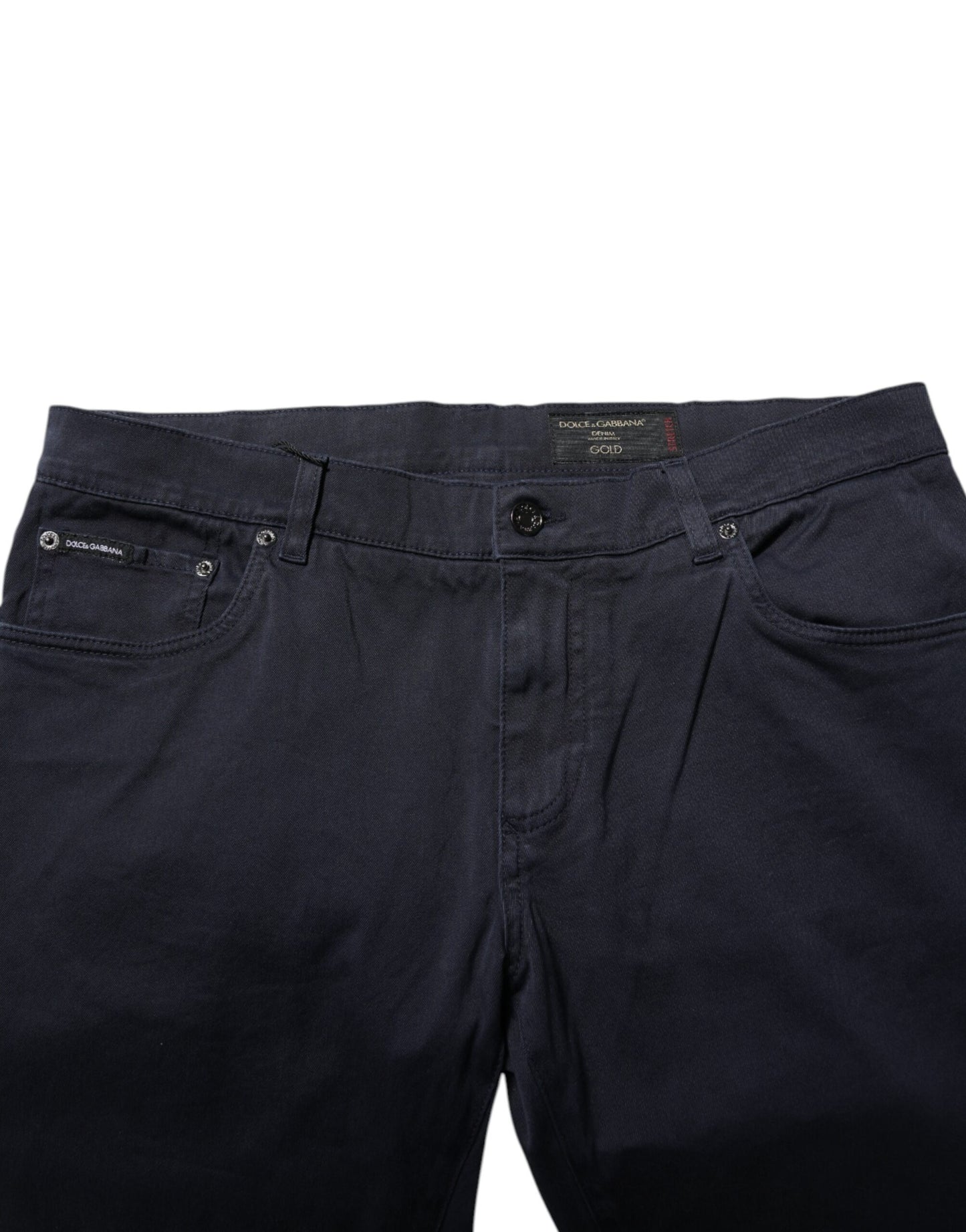 Dolce & Gabbana Blue Cotton Tapered Denim Jeans Dolce & Gabbana