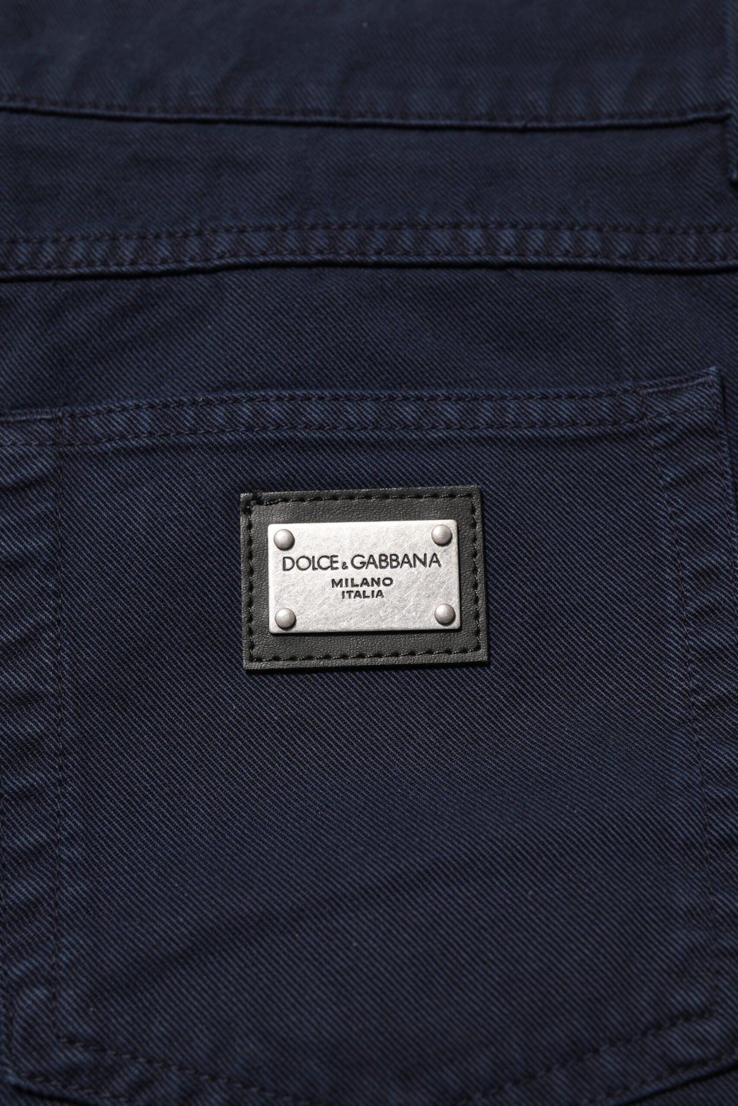 Dolce & Gabbana Black Cotton Tapered Denim Jeans Dolce & Gabbana