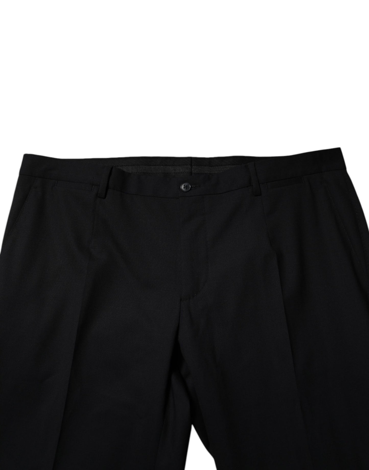 Dolce & Gabbana Black Wool Formal Dress Pants Dolce & Gabbana
