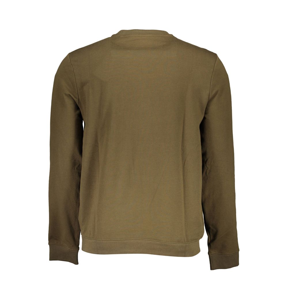 Guess Jeans Green Cotton Sweater Guess Jeans
