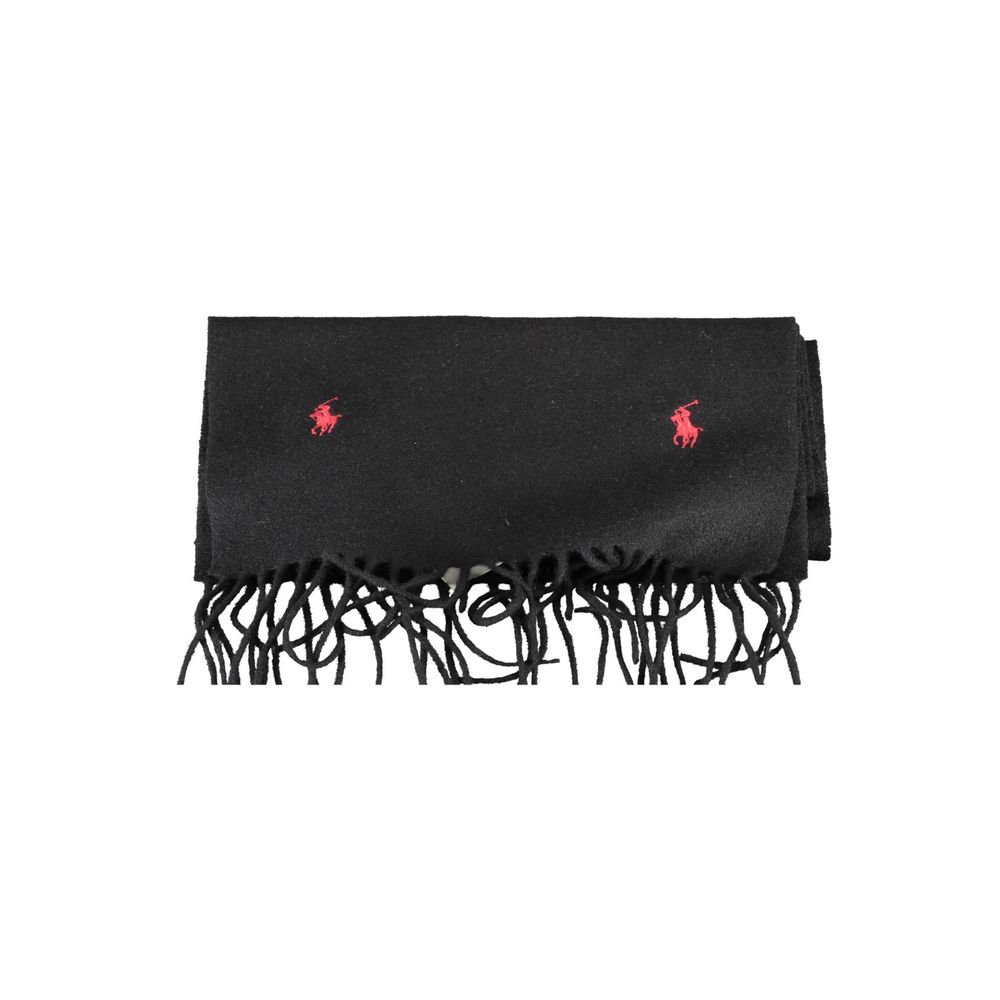 Ralph Lauren Black Wool Scarf Ralph Lauren