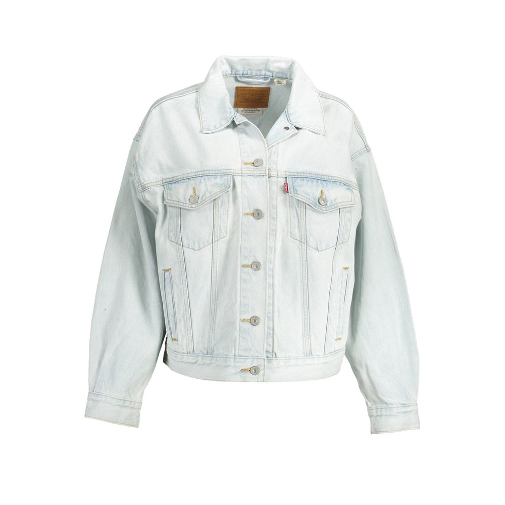 Levi's Blue Cotton Jackets & Coat Levi's