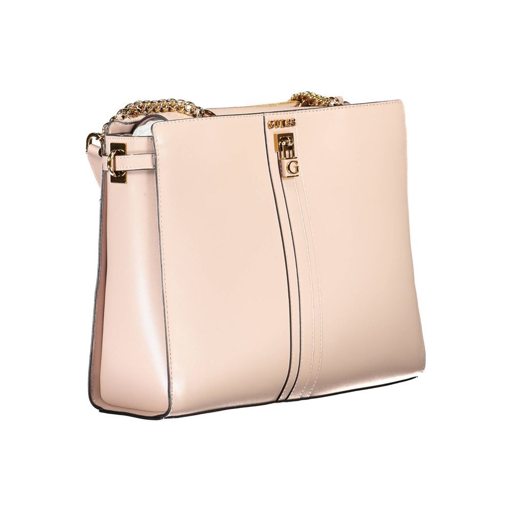 Guess Jeans Pink Polyethylene Handbag Guess Jeans