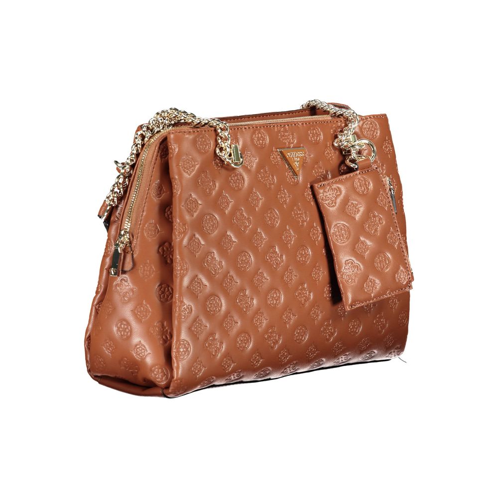 Guess Jeans Brown Polyethylene Handbag Guess Jeans