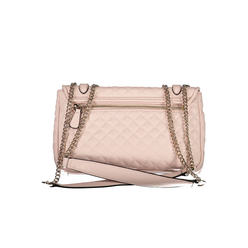 Guess Jeans Pink Polyethylene Handbag Guess Jeans