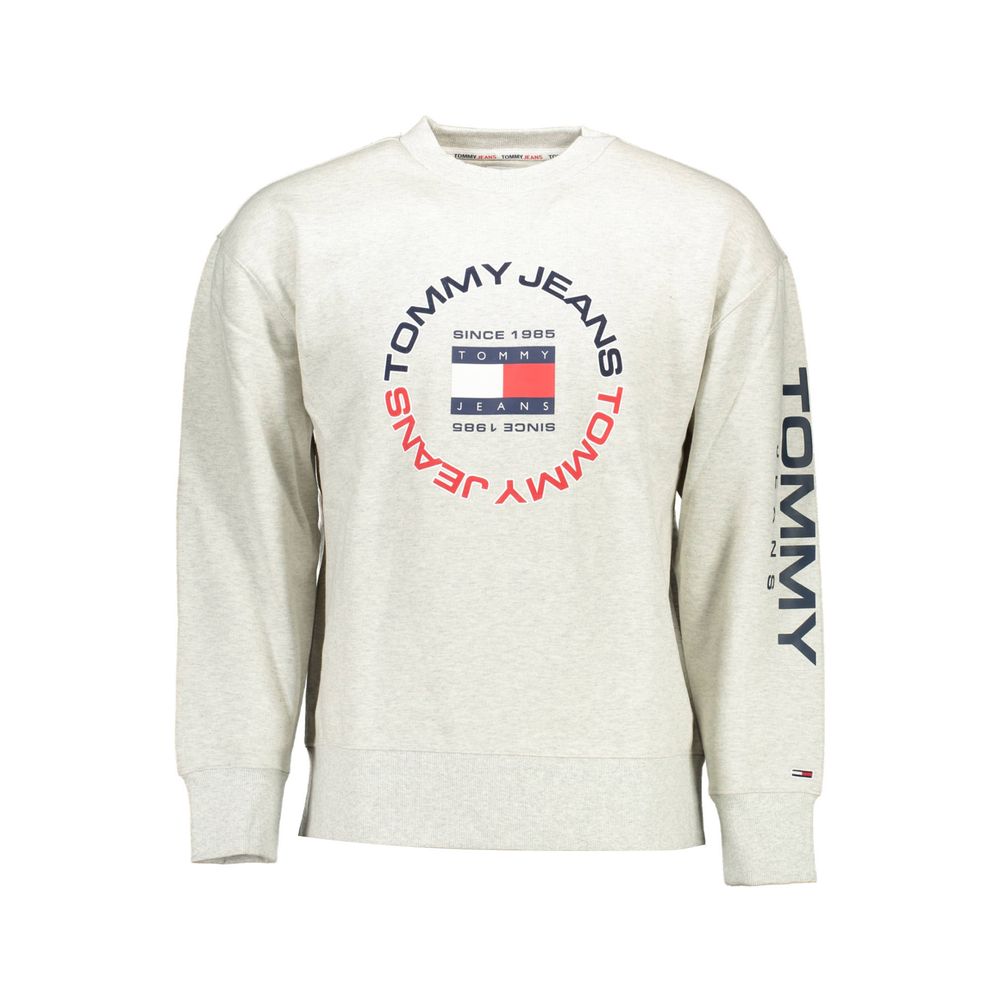 Tommy Hilfiger Gray Cotton Sweater Tommy Hilfiger
