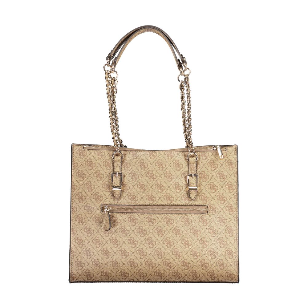 Guess Jeans Beige Polyethylene Handbag Guess Jeans