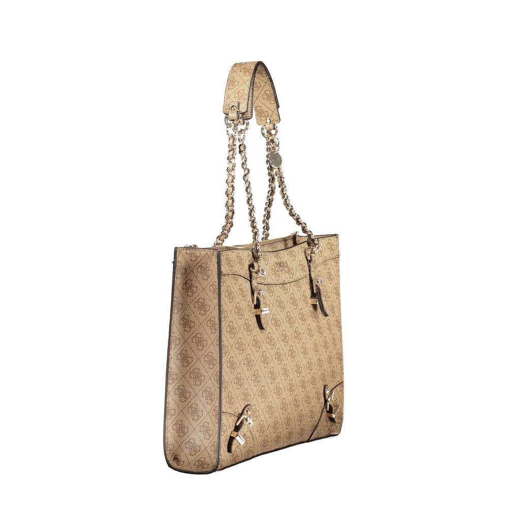 Guess Jeans Beige Polyethylene Handbag Guess Jeans