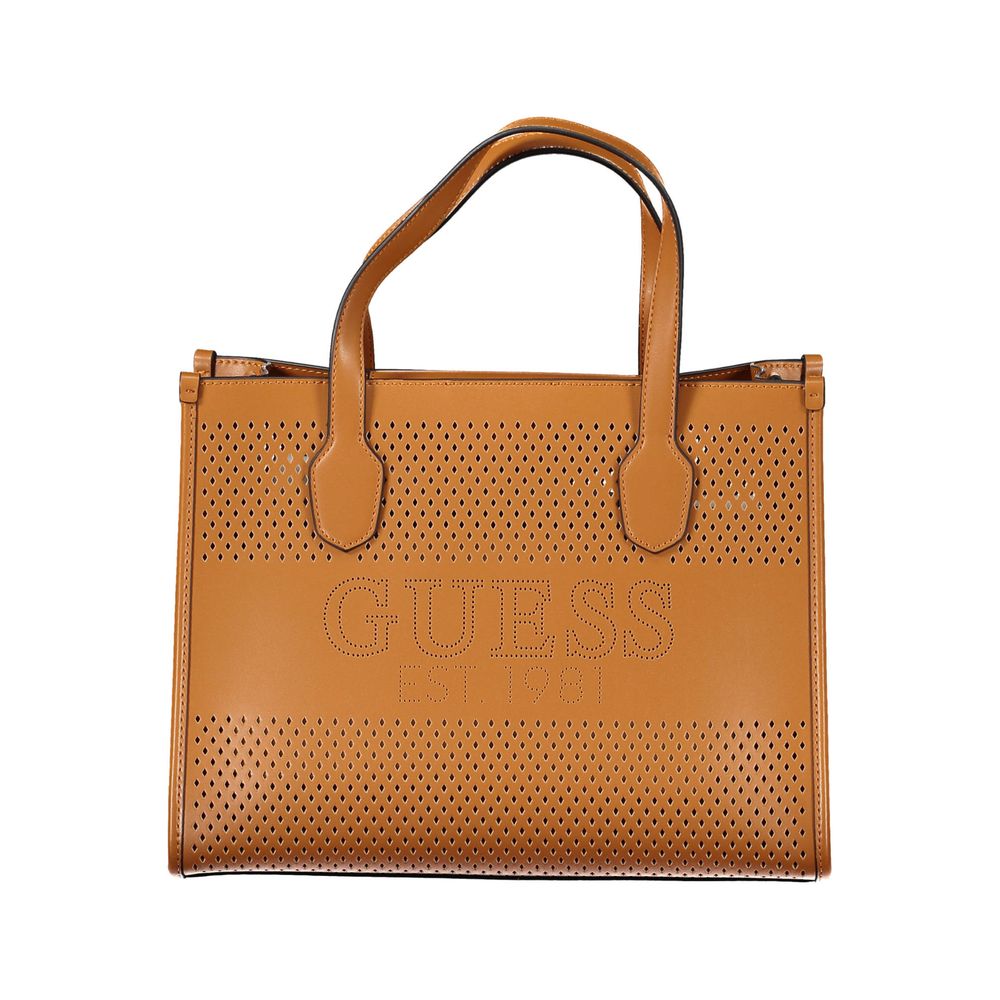 Guess Jeans Brown Polyethylene Handbag Guess Jeans