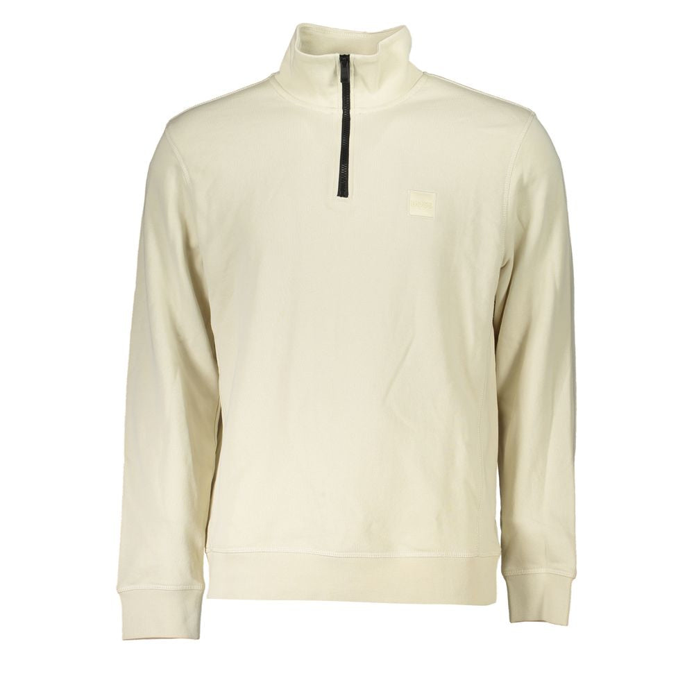 Hugo Boss Beige Cotton Sweater Hugo Boss