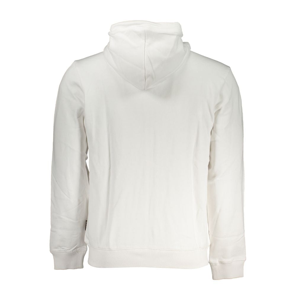 Napapijri White Cotton Sweater Napapijri