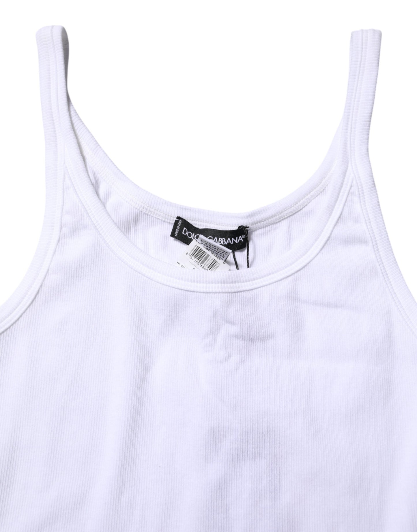 Dolce & Gabbana White Sleeveless Round Neck Men Tank T-shirt Dolce & Gabbana