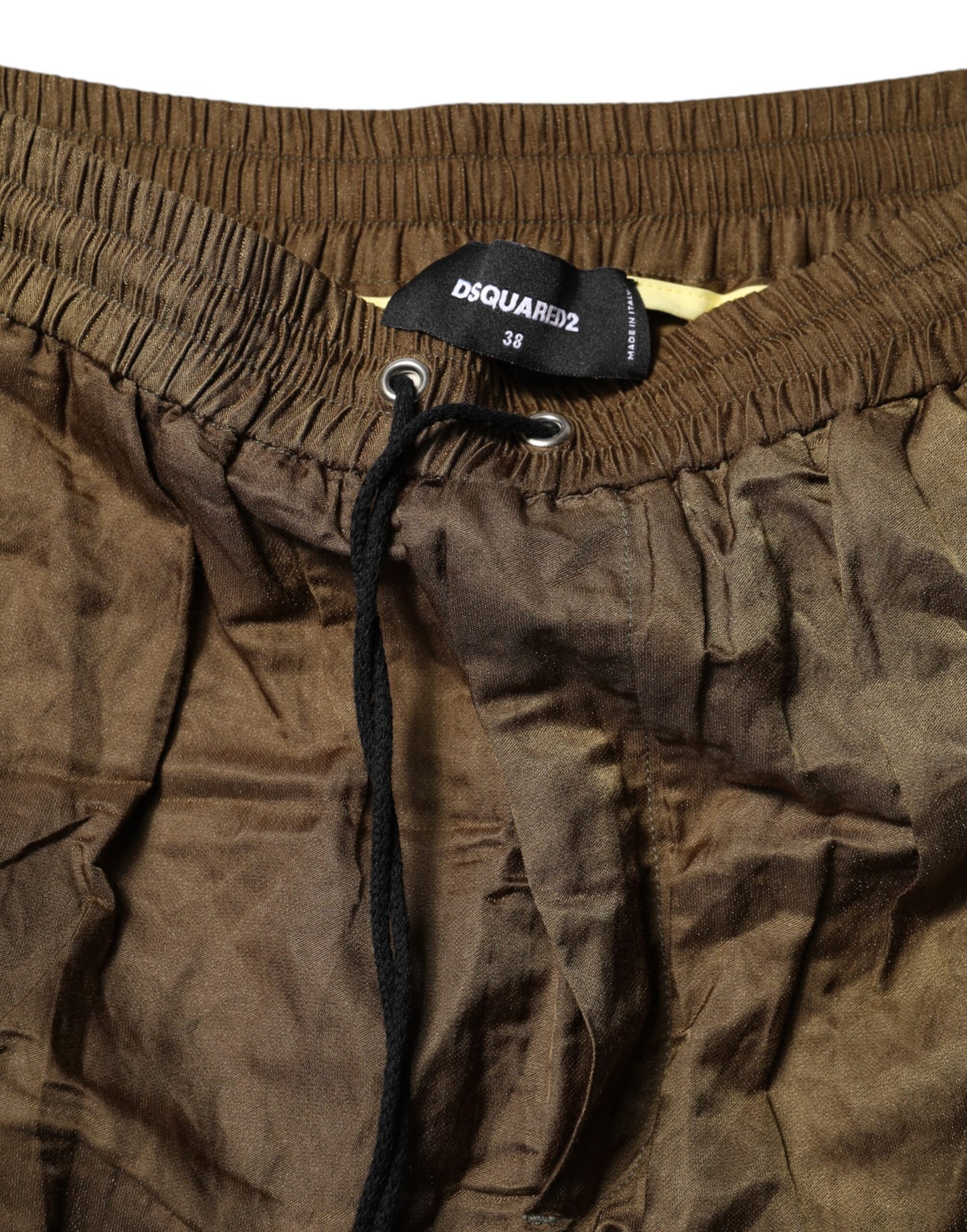 Dsquared² Brown Mid Waisted Women Sweatpants Pants Dsquared²