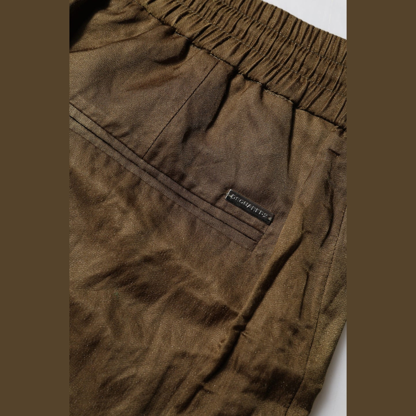 Dsquared² Brown Mid Waisted Women Sweatpants Pants