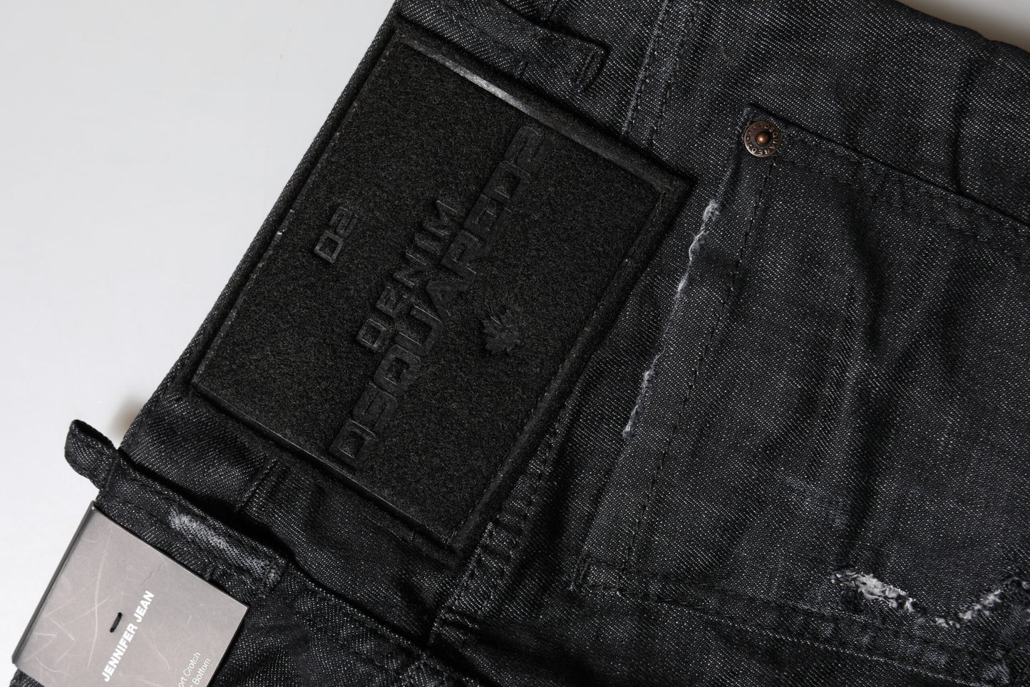 Dsquared² Black Cotton Low Waist Skinny Denim Jeans Dsquared²