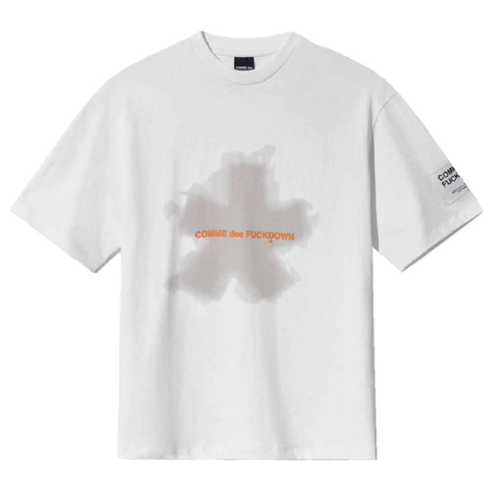 Comme Des Fuckdown White Cotton T-Shirt Comme Des Fuckdown