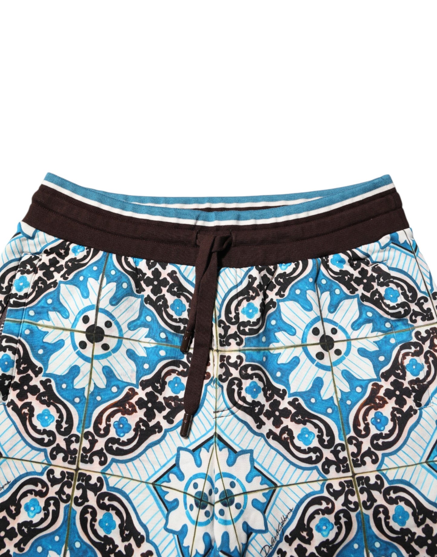 Dolce & Gabbana Multicolor Cotton Maiolica Print Bermuda Shorts Dolce & Gabbana