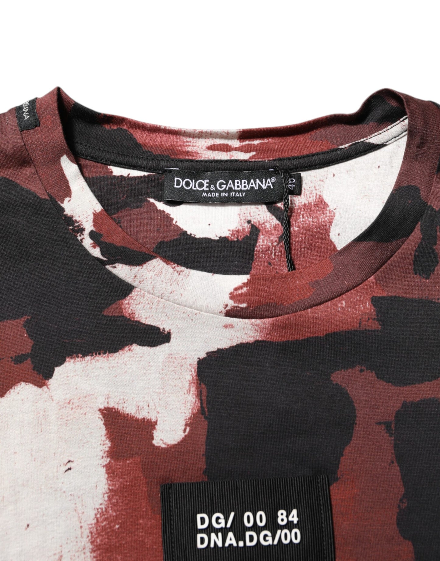 Dolce & Gabbana Multicolor Camouflage Men Crew Neck T-shirt Dolce & Gabbana