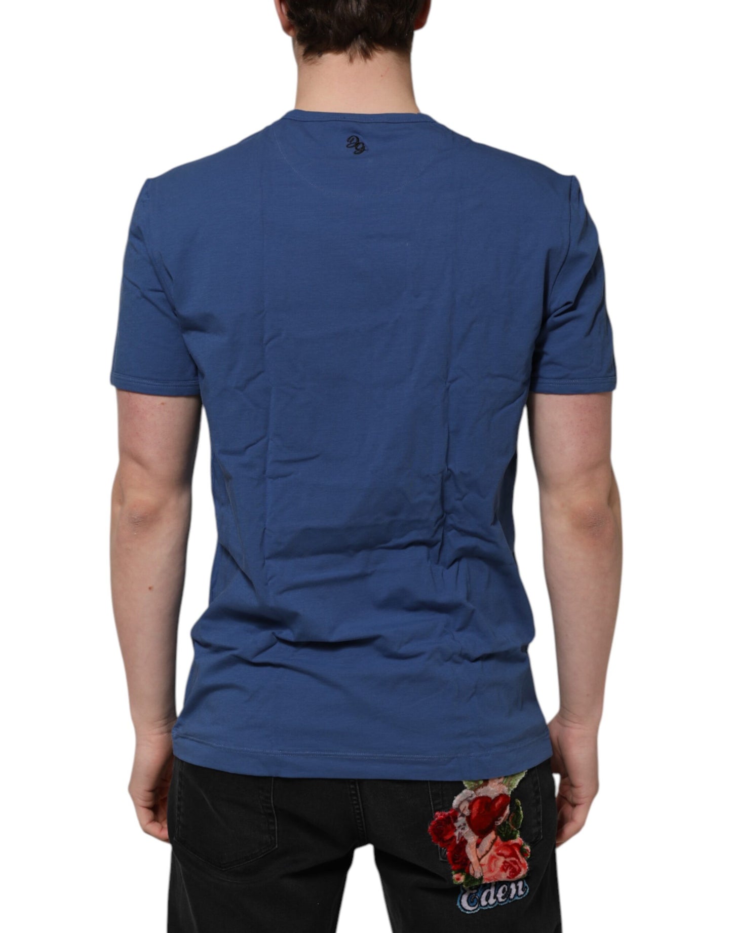 Dolce & Gabbana Blue Cotton Men Round Neck Underwear T-shirt Dolce & Gabbana