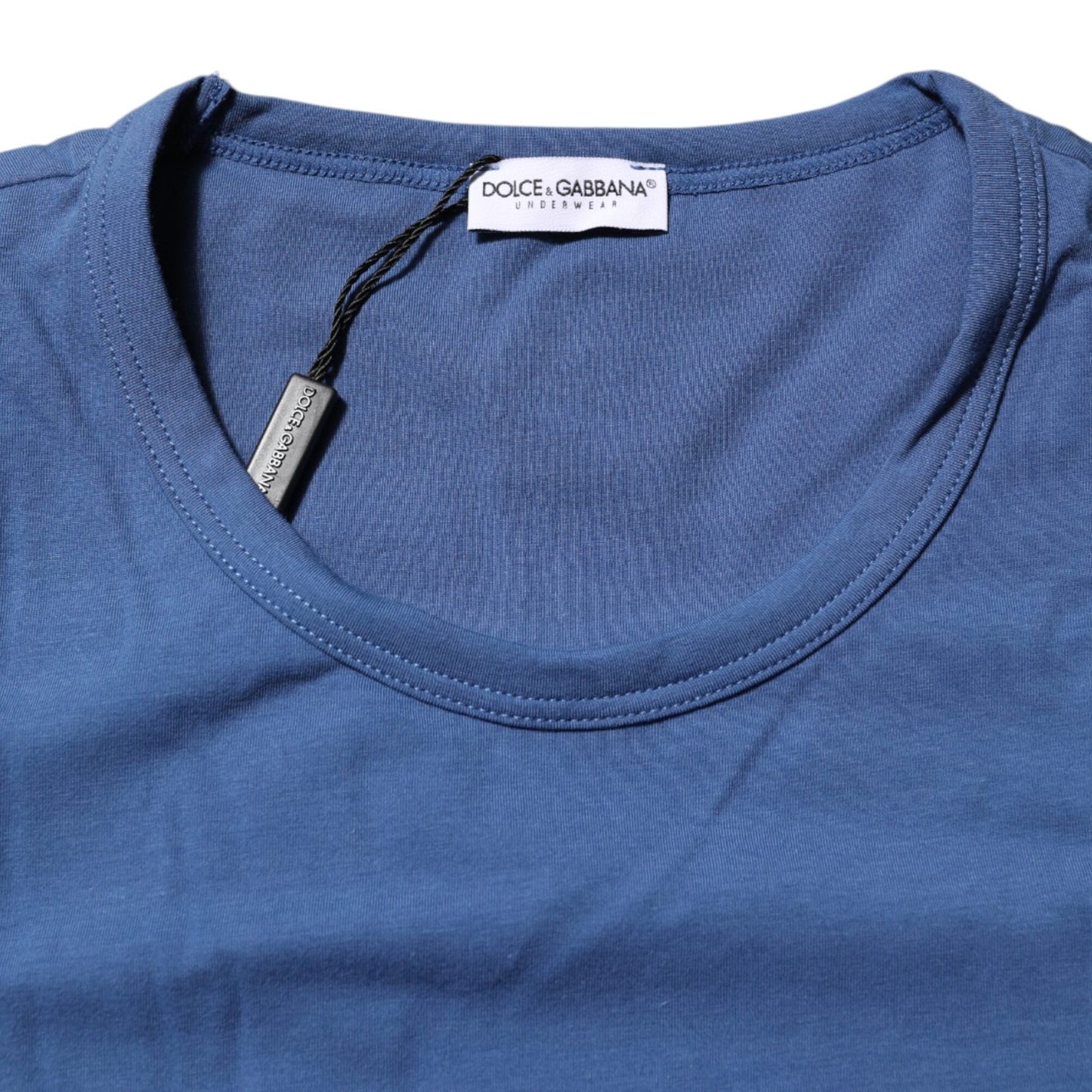 Dolce & Gabbana Blue Cotton Men Round Neck Underwear T-shirt