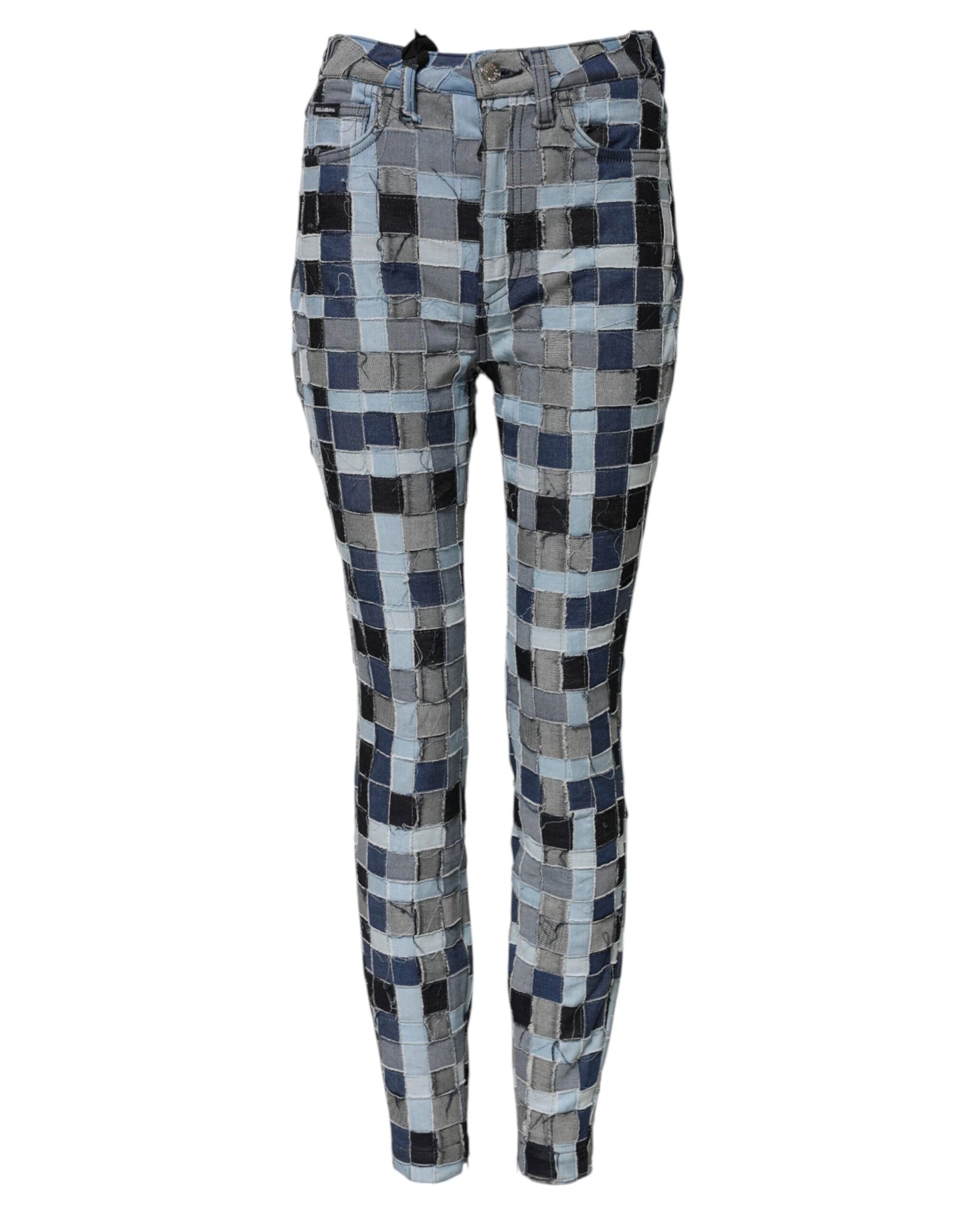 Dolce & Gabbana Multicolor Patchwork Skinny Denim Jeans Dolce & Gabbana