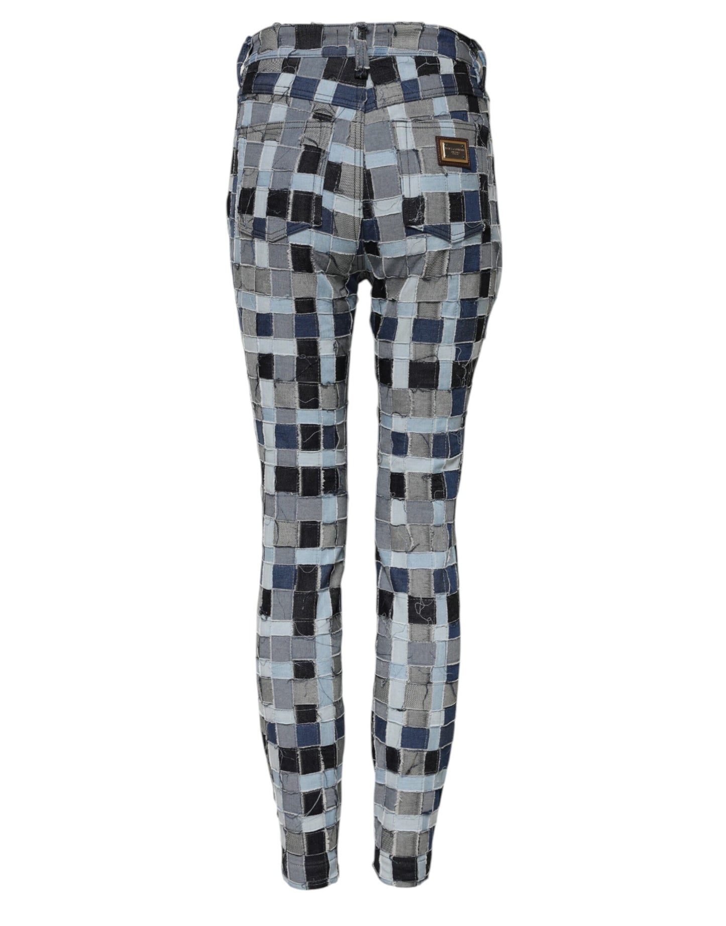 Dolce & Gabbana Multicolor Patchwork Skinny Denim Jeans Dolce & Gabbana