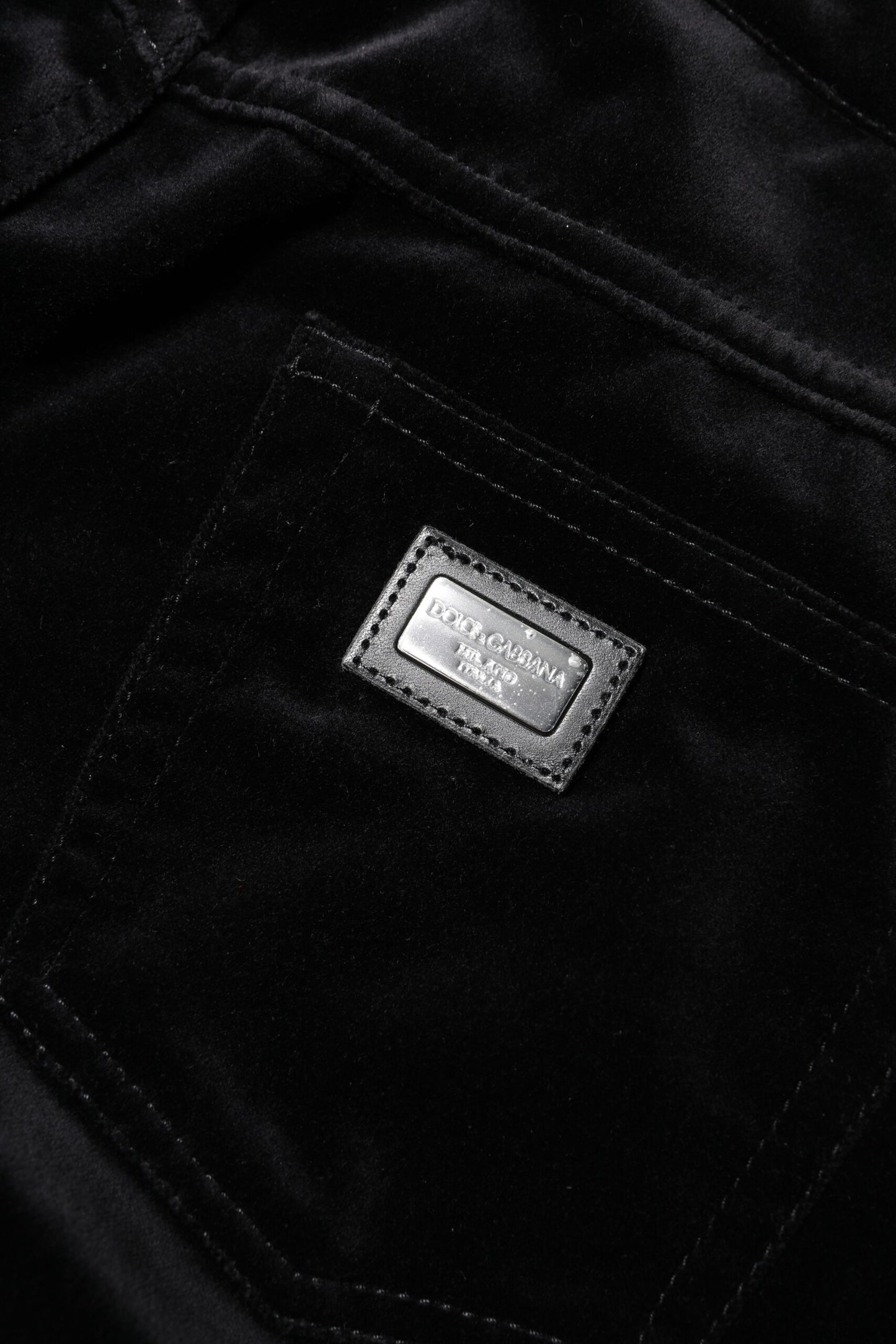 Dolce & Gabbana Black Cotton Skinny Capri Cropped Denim Jeans Dolce & Gabbana