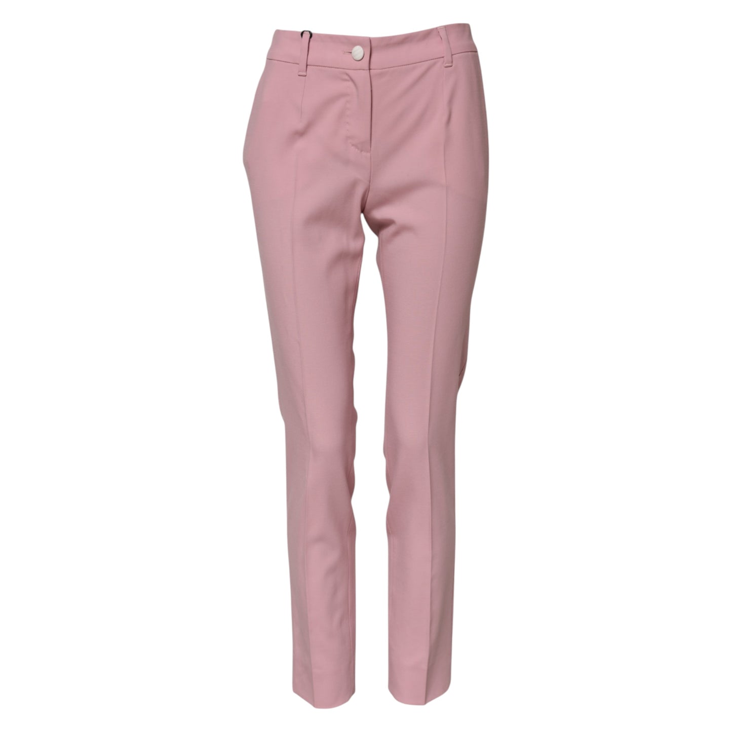 Dolce & Gabbana Pink Wool High Waist Tapered Pants Dolce & Gabbana