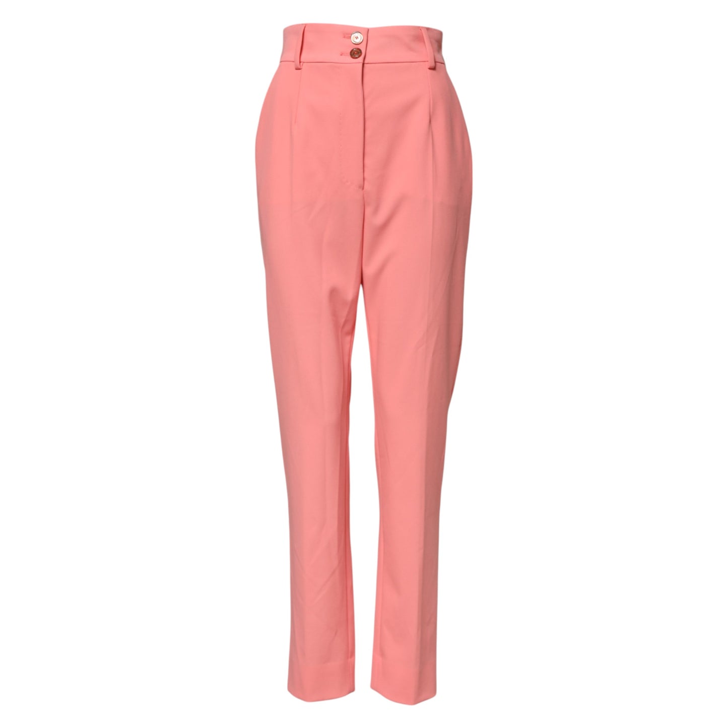 Dolce & Gabbana Pink High Waist Tapered Dress Pants Dolce & Gabbana